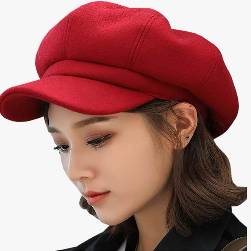 Women’s Cabbie Newsboy Baker Boy Biege Hat Cap